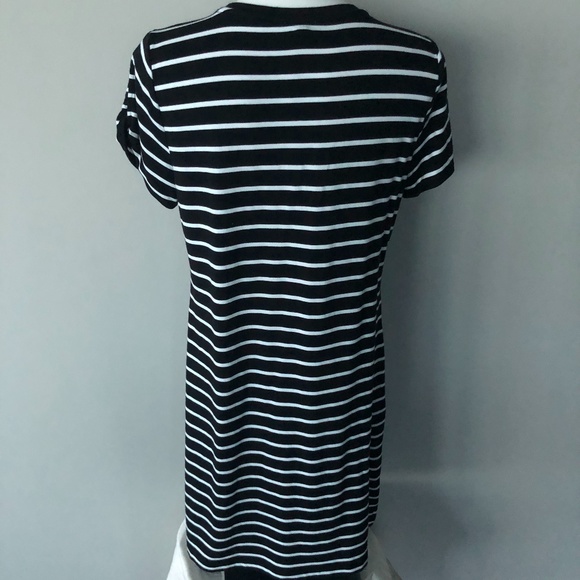 Talbots Striped Black & White Dress - Picture 5 of 5